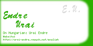 endre urai business card